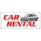 Signmission CAR RENTAL BANNER SIGN auto rent daily weekly automobil low rate B-96 Car Rental - alternate 1